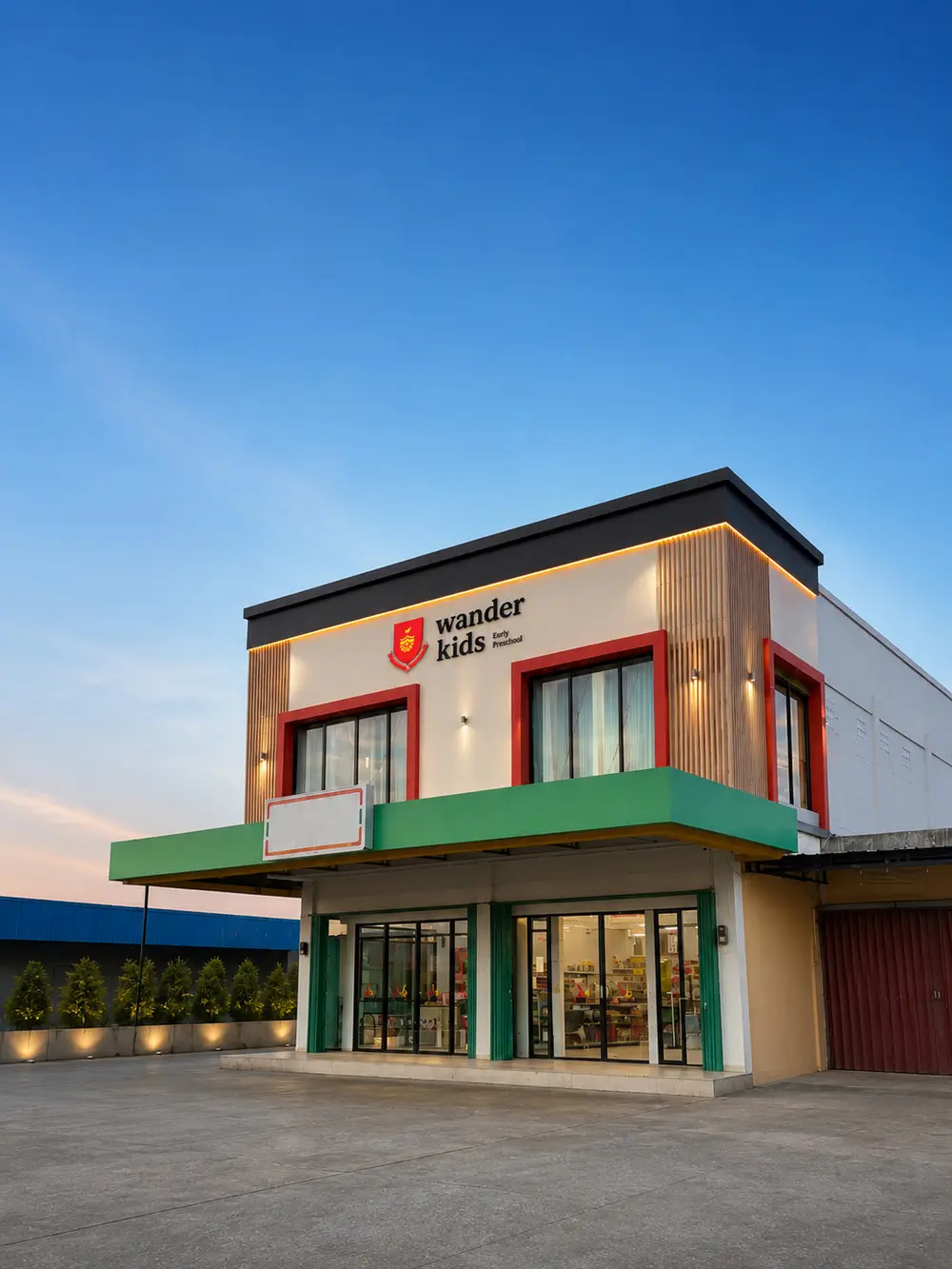 Gedung WanderKids Early Preschool di Jl. Wono Baru No. 20